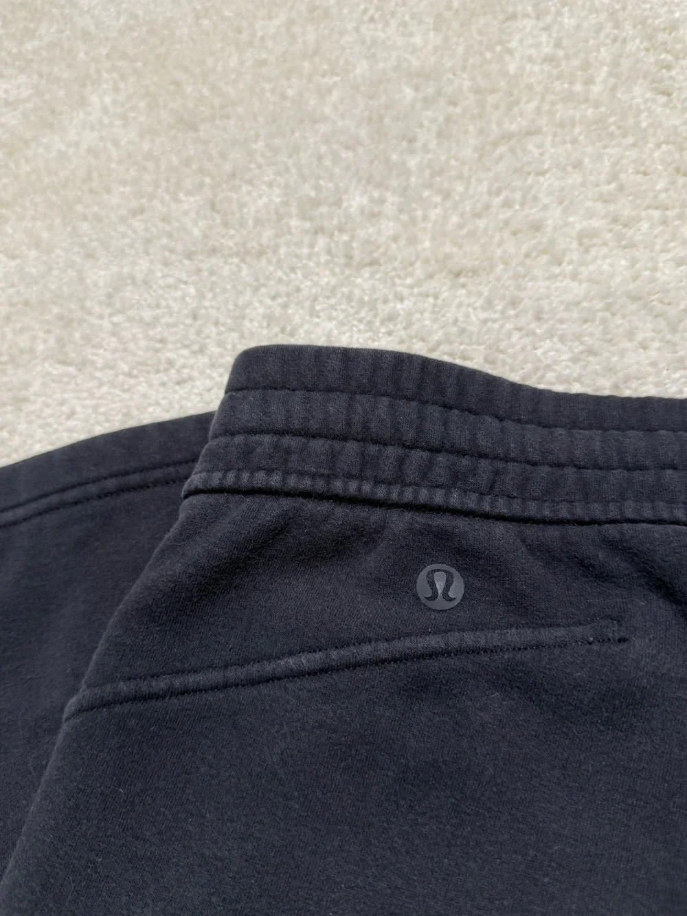 Lululemon Loungeful Straight Leg Pant Lounge Fleece Sweatpants Black Size 8